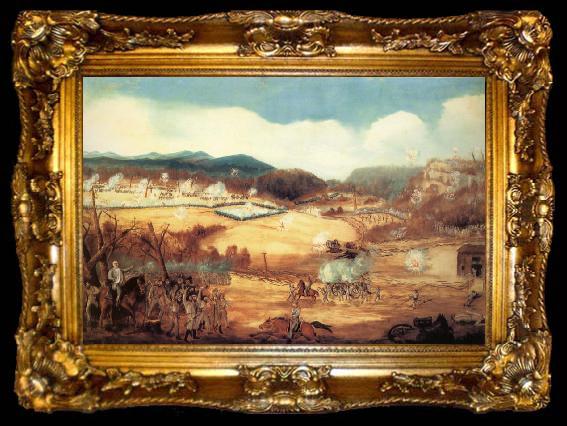 framed  unknow artist Battle of Pea Ridge,Arkansas, ta009-2